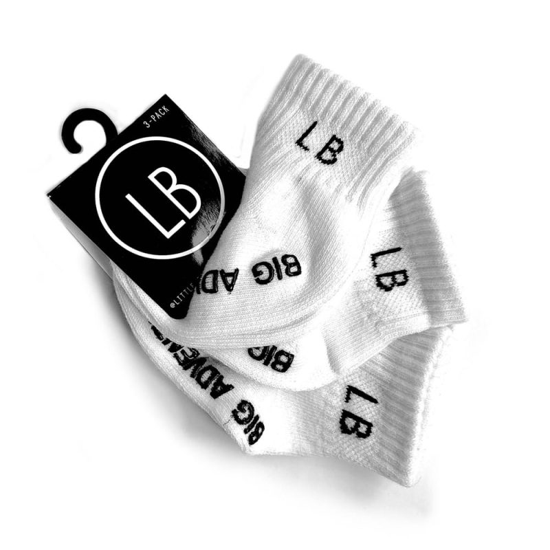 Little Bipsy Sock 3-Pack - White Little Bipsy Sock 3-Pack - White