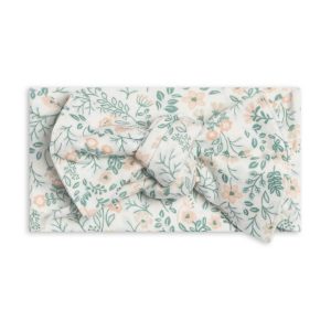 Colored Organics Hattie Bow Wrap Merion Floral Laguna + Shell Colored Organics Hattie Bow Wrap Merion Floral Laguna + Shell