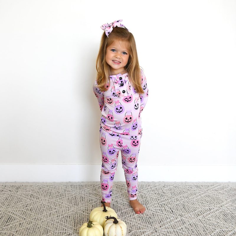 Gigi and Max Emmy Bamboo Viscose Ruffled Pajama Set Gigi and Max Emmy Bamboo Viscose Ruffled Pajama Set