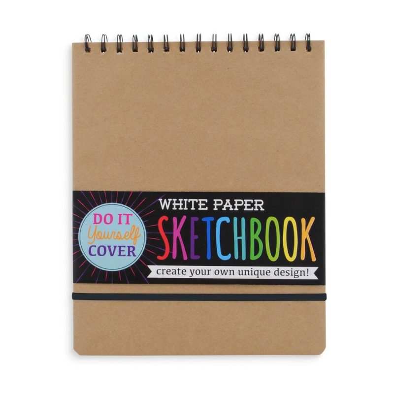 OOLY DIY Cover White Paper Sketchbook - 8" x 10.5"