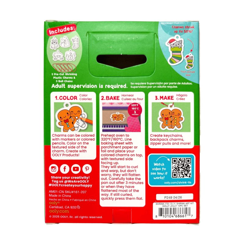 OOLY Mini Shrink-Its! DIY Shrink Art Kit - Holly Jolly part of our Holiday collection OOLY Mini Shrink-Its! DIY Shrink Art Kit - Holly Jolly part of our Holiday collection
