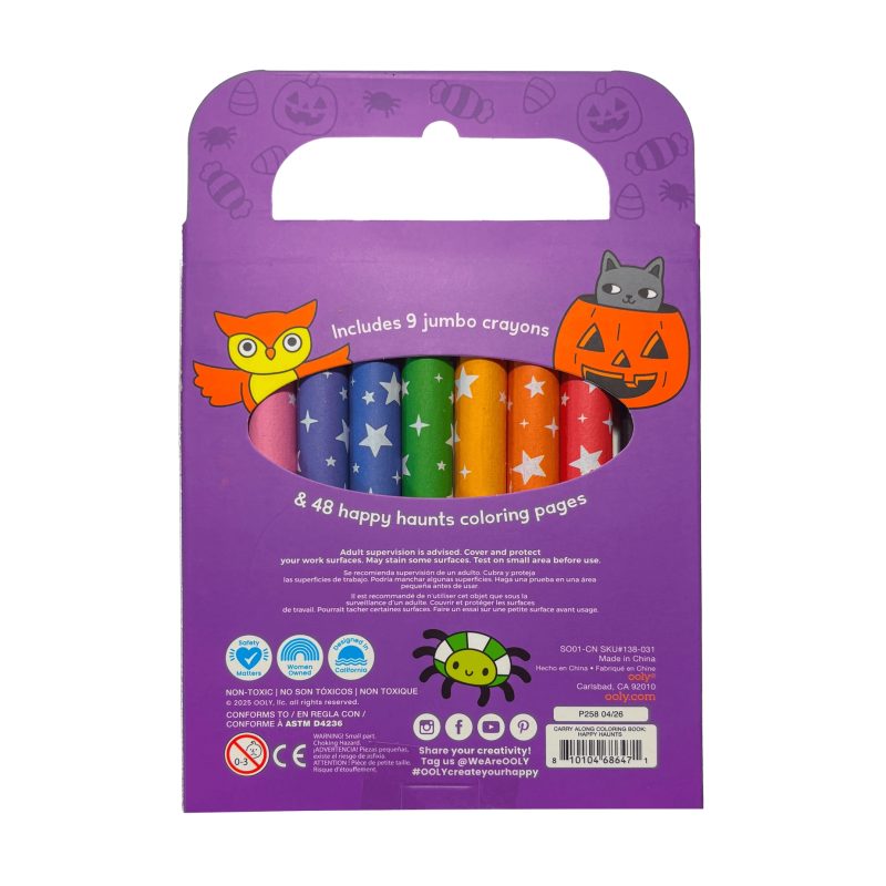 OOLY Carry-Along Coloring Book Set - Happy Haunts part of our Halloween collection OOLY Carry-Along Coloring Book Set - Happy Haunts part of our Halloween collection