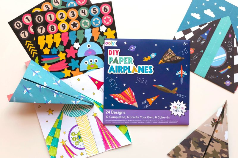 OOLY DIY Paper Airplanes Set of 24 Designs available at Blossom OOLY DIY Paper Airplanes Set of 24 Designs available at Blossom