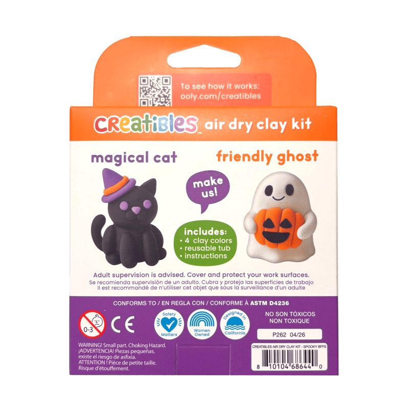 OOLY Creatibles Air Dry Clay Kit - Spooky BFFs Toys OOLY Creatibles Air Dry Clay Kit - Spooky BFFs Toys