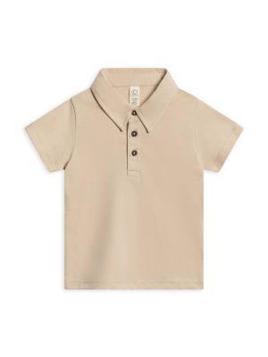 Colored Organics Ben Short Sleeve Polo Shirt in Dune Colored Organics Ben Short Sleeve Polo Shirt in Dune