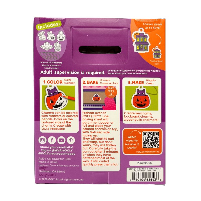 OOLY Mini Shrink-Its! DIY Shrink Art Kit - Boo Crew Toys OOLY Mini Shrink-Its! DIY Shrink Art Kit - Boo Crew Toys