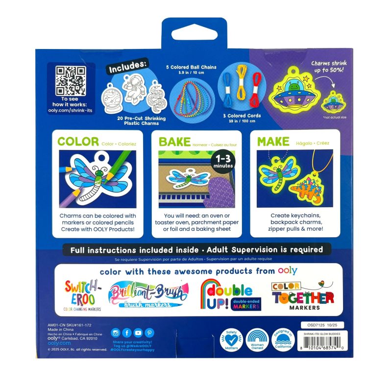 OOLY Shrink-Its! DIY Shrink Art Kit - Glow Buddies part of our Unicorns collection OOLY Shrink-Its! DIY Shrink Art Kit - Glow Buddies part of our Unicorns collection