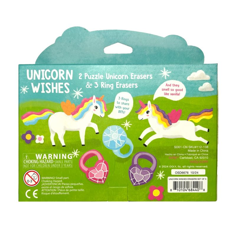 OOLY Unicorn Wishes: Scented Erasers (Set of 5) part of our collection OOLY Unicorn Wishes: Scented Erasers (Set of 5) part of our collection
