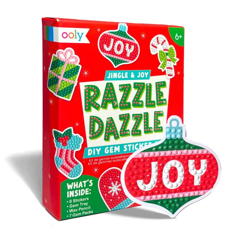 OOLY Mini Razzle Dazzle DIY Gem Sticker Kit - Jingle & Joy OOLY Mini Razzle Dazzle DIY Gem Sticker Kit - Jingle & Joy