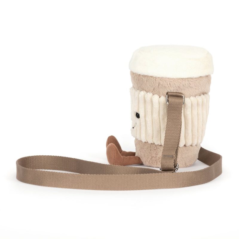 Amuseables Perkle Coffee Shoulder Bag from Jellycat