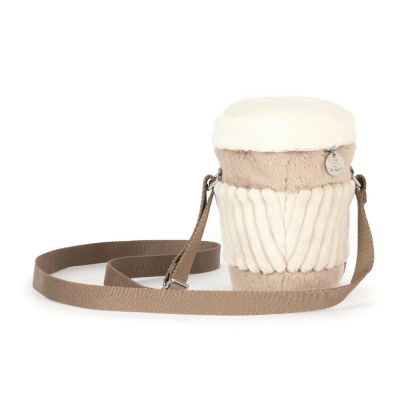 Amuseables Perkle Coffee Shoulder Bag made by Jellycat