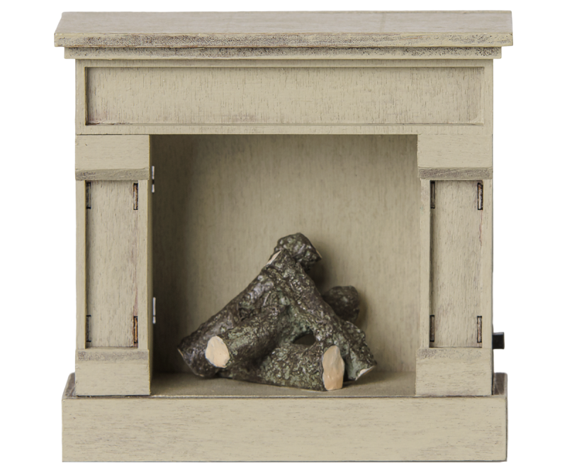 Fireplace for Mouse Off White from Maileg