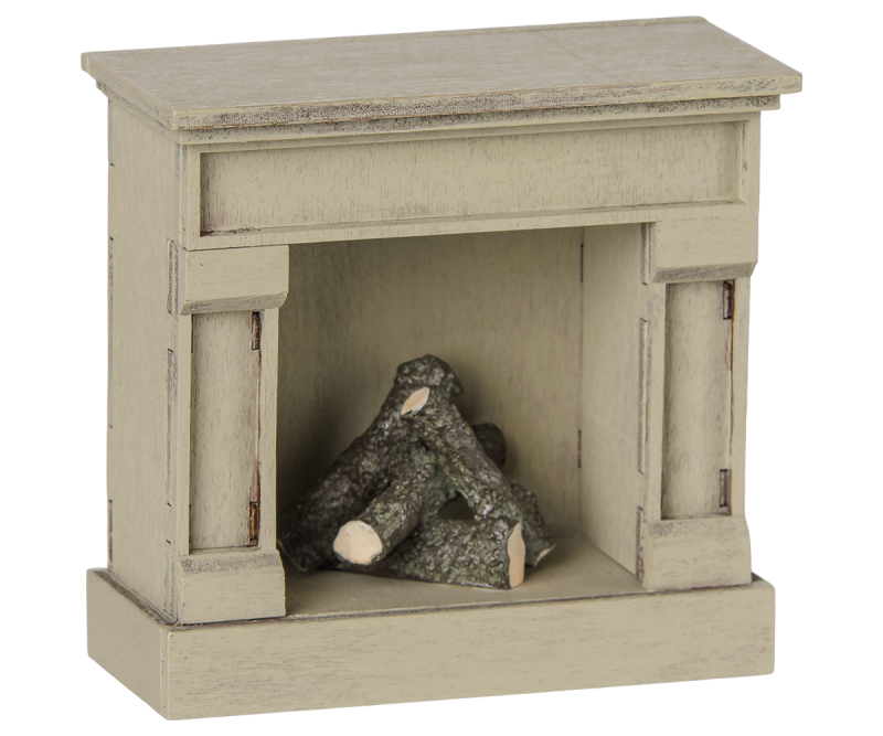 Maileg Fireplace for Mouse Off White