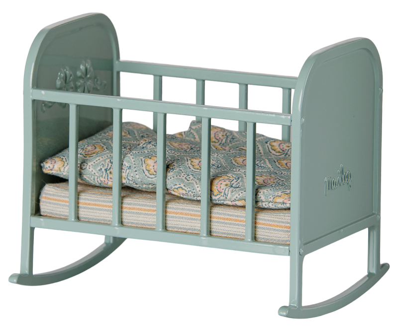 Maileg Cradle in Blue Mint MY