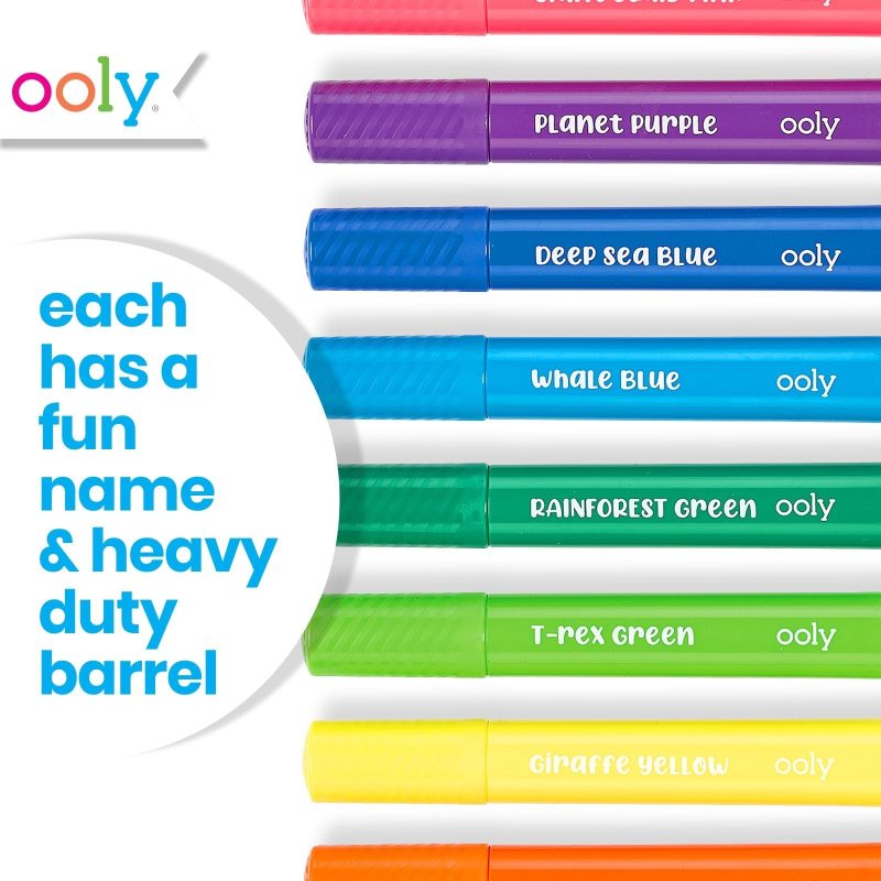 Big Bright Brush Markers - Jumbo - Set of 10 made by OOLY Big Bright Brush Markers - Jumbo - Set of 10 made by OOLY