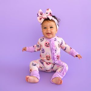 Gigi and Max Emmy Bamboo Viscose Ruffled Zippered Romper Gigi and Max Emmy Bamboo Viscose Ruffled Zippered Romper