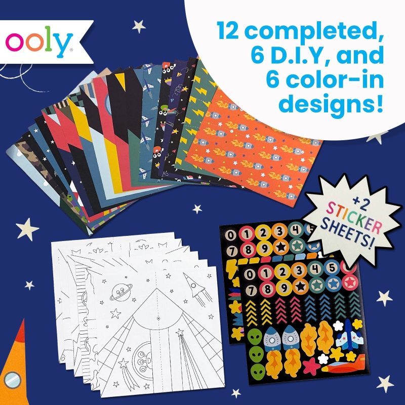DIY Paper Airplanes Set of 24 Designs made by OOLY DIY Paper Airplanes Set of 24 Designs made by OOLY