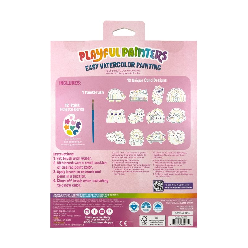 OOLY Playful Painters: Easy Watercolor Painting Kit - Rainbow Cuties (25 PC Set) part of our collection OOLY Playful Painters: Easy Watercolor Painting Kit - Rainbow Cuties (25 PC Set) part of our collection