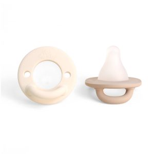 Itzy Ritzy Latch & Soothe Breastlike Pacifier in Taupe
