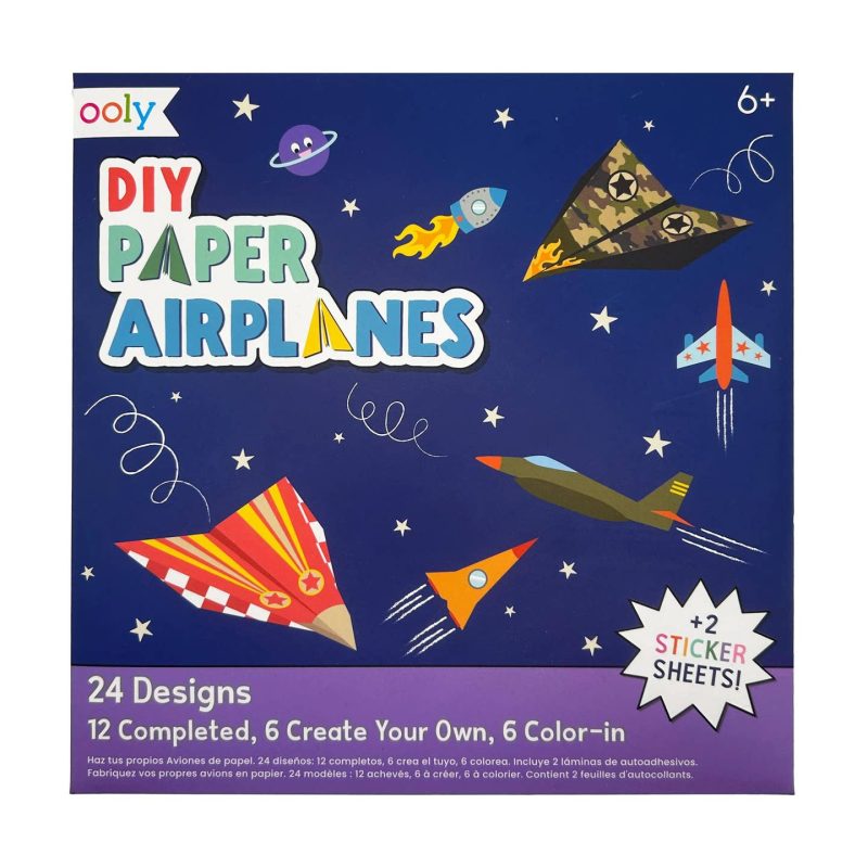DIY Paper Airplanes Set of 24 Designs from OOLY DIY Paper Airplanes Set of 24 Designs from OOLY