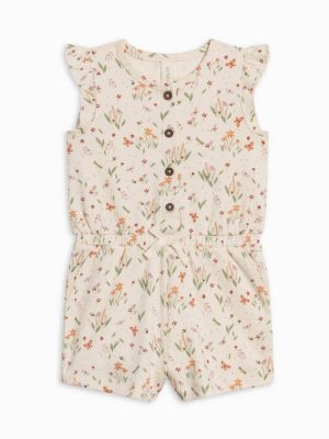 Colored Organics Shaye Romper - Butterfly Fog + Mint Colored Organics Shaye Romper - Butterfly Fog + Mint