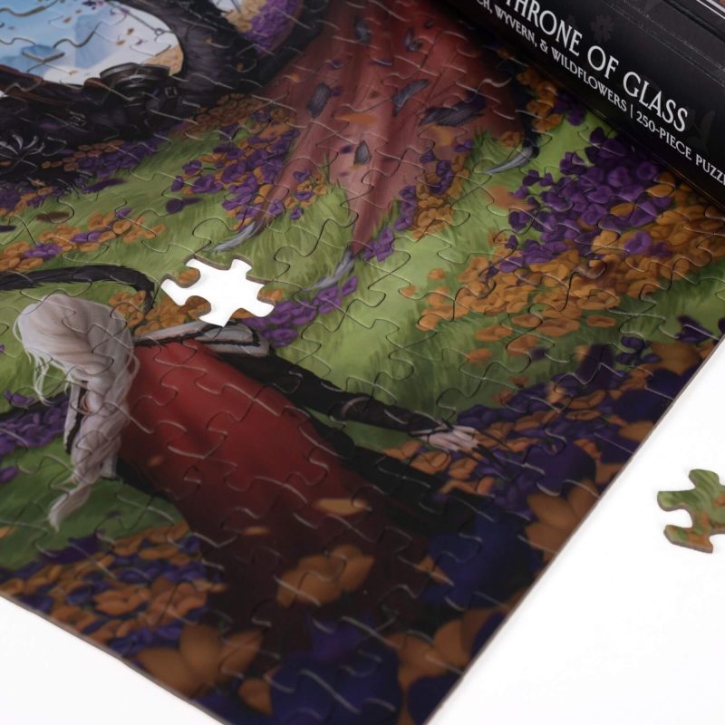 Wyvern & Wildflowers Keepsake Puzzle | Throne of Glass Wyvern & Wildflowers Keepsake Puzzle | Throne of Glass