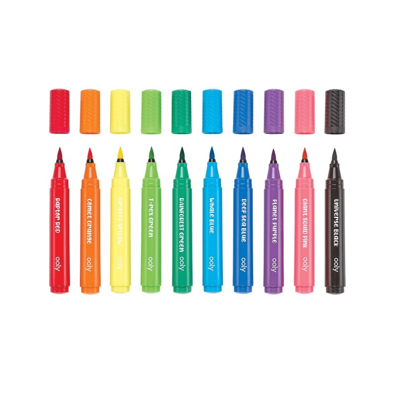 OOLY Big Bright Brush Markers - Jumbo - Set of 10 part of our collection OOLY Big Bright Brush Markers - Jumbo - Set of 10 part of our collection