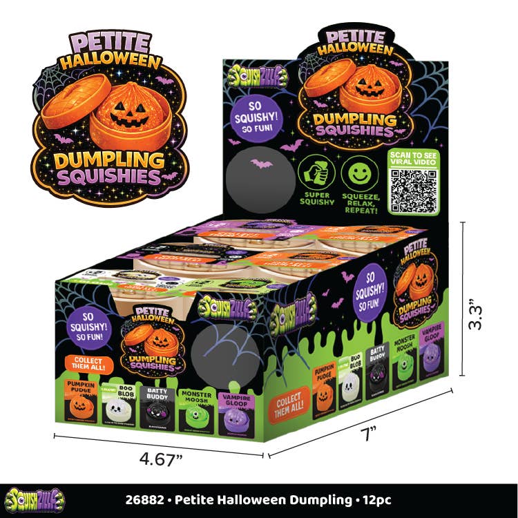 Novely Brands Fun Doh Halloween Mini Dumplings Squishy Assorted available at Blossom Novely Brands Fun Doh Halloween Mini Dumplings Squishy Assorted available at Blossom