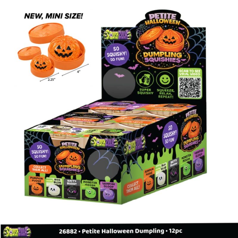 Fun Doh Halloween Mini Dumplings Squishy Assorted from Novely Brands Fun Doh Halloween Mini Dumplings Squishy Assorted from Novely Brands
