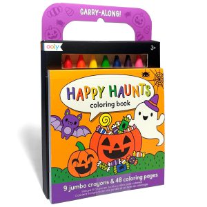 OOLY Carry-Along Coloring Book Set - Happy Haunts