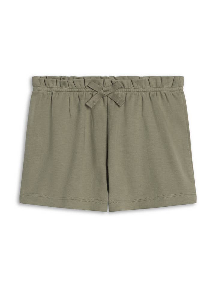 Colored Organics Fay Ruffle Waist Shorts in Fern Colored Organics Fay Ruffle Waist Shorts in Fern