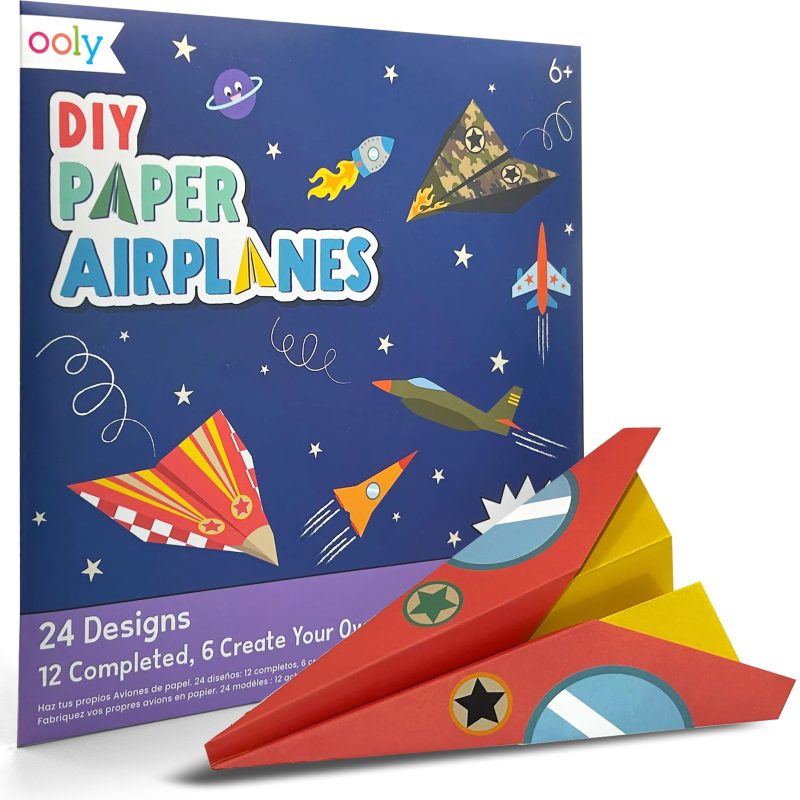 OOLY DIY Paper Airplanes Set of 24 Designs OOLY DIY Paper Airplanes Set of 24 Designs