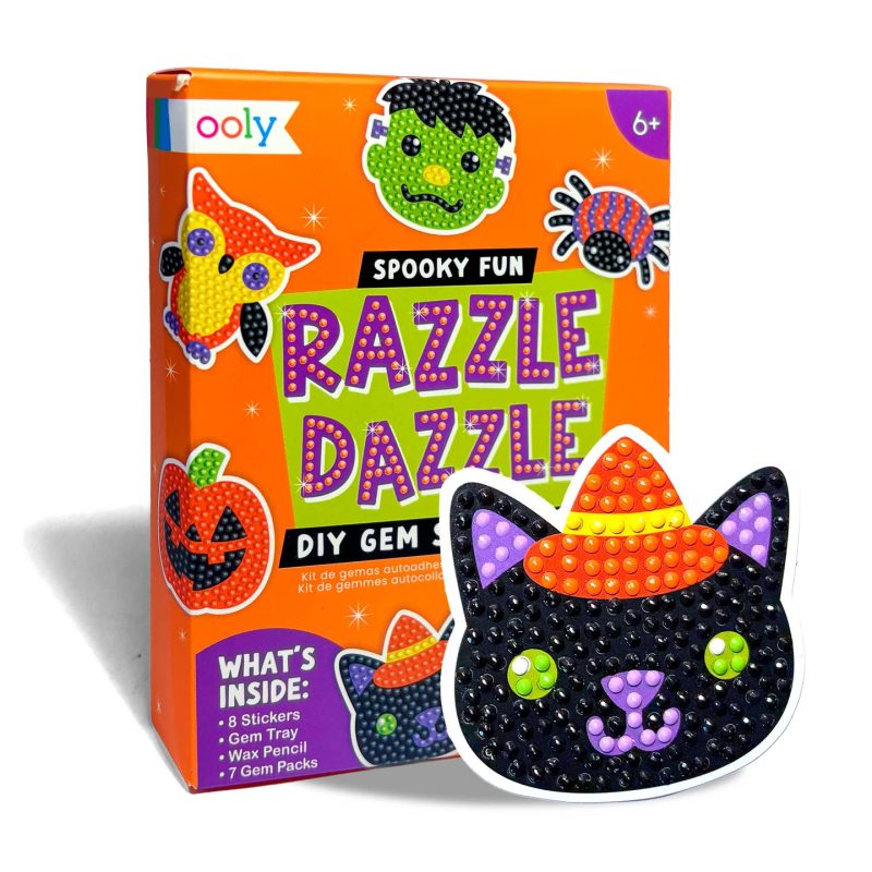 OOLY Mini Razzle Dazzle DIY Gem Sticker Kit - Spooky Fun
