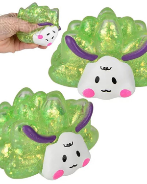 Toy Network Sugar Squeezy Glitter Leaf Sheep 3 Inch Toy Network Sugar Squeezy Glitter Leaf Sheep 3 Inch