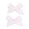Angel Dear Solid Mauve Morn Bamboo 2 Pack Bow Clips Angel Dear Solid Mauve Morn Bamboo 2 Pack Bow Clips
