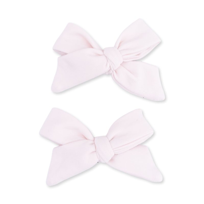 Angel Dear Solid Mauve Morn Bamboo 2 Pack Bow Clips Angel Dear Solid Mauve Morn Bamboo 2 Pack Bow Clips