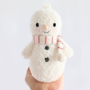 cuddle+kind Baby Snowman Candy Cane Scarf cuddle+kind Baby Snowman Candy Cane Scarf