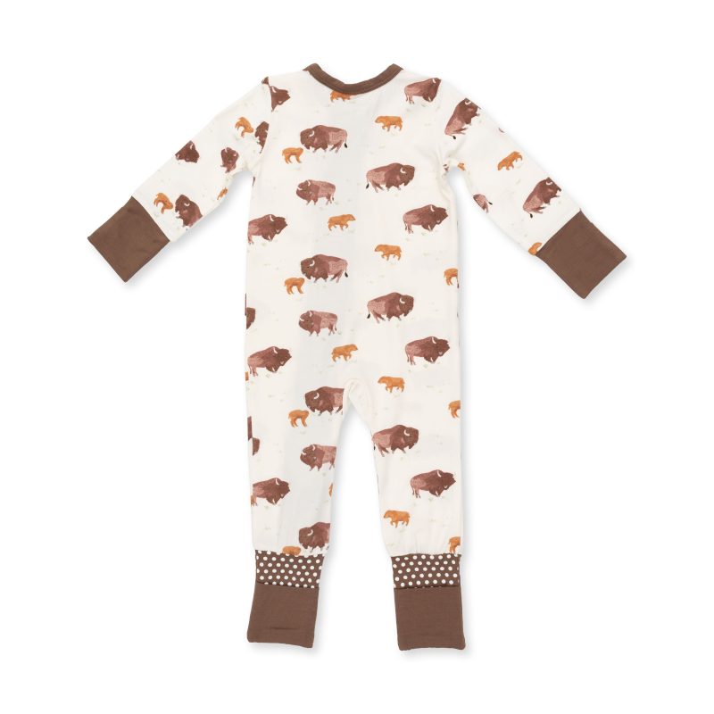 American Buffalo Bamboo Convertible Romper from Angel Dear American Buffalo Bamboo Convertible Romper from Angel Dear