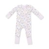 Angel Dear Floral Deer Bamboo Convertible Romper Angel Dear Floral Deer Bamboo Convertible Romper