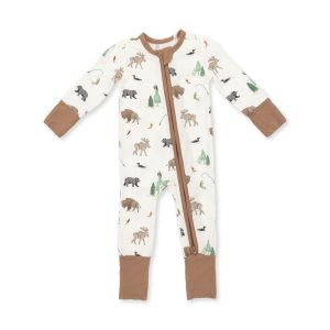 Angel Dear Northern Woodland Animals Bamboo Convertible Romper Angel Dear Northern Woodland Animals Bamboo Convertible Romper