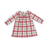 Angel Dear Holiday Plaid Flannel Long Sleeve Gown with Ruffle Collar Angel Dear Holiday Plaid Flannel Long Sleeve Gown with Ruffle Collar