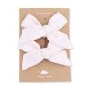 Solid Mauve Morn Bamboo 2 Pack Bow Clips made by Angel Dear Solid Mauve Morn Bamboo 2 Pack Bow Clips made by Angel Dear