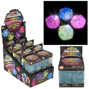 Toy Network Light-Up Squeezy Sugar Diamond 2.75 Inch Assorted Colors Toy Network Light-Up Squeezy Sugar Diamond 2.75 Inch Assorted Colors
