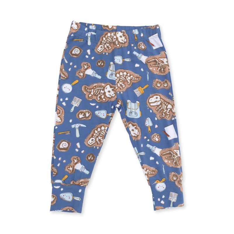 Glow in the Dark Dino Dig Bamboo Long Sleeve Loungewear Set Glow in the Dark Dino Dig Bamboo Long Sleeve Loungewear Set