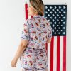 Happy 250th America! Womens Bamboo Short Lounge Set