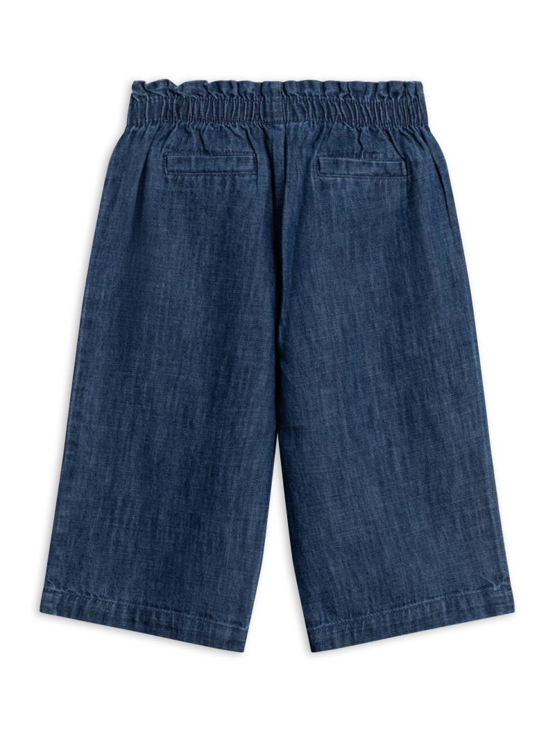 Rumi Chambray Ruffle Waist Wide Leg Pant from Colored Organics Rumi Chambray Ruffle Waist Wide Leg Pant from Colored Organics