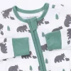 Angel Dear Black Bears Bamboo Convertible Romper