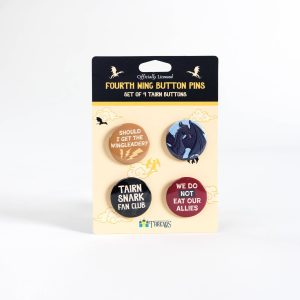Kingdom of Threads Tairn Button Pin Set | Fourth Wing