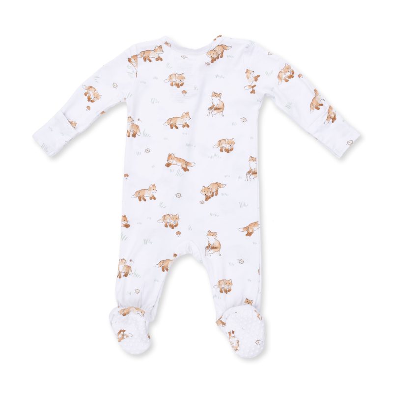 Little Explorer Fox Bamboo Zipper Footie from Angel Dear Little Explorer Fox Bamboo Zipper Footie from Angel Dear