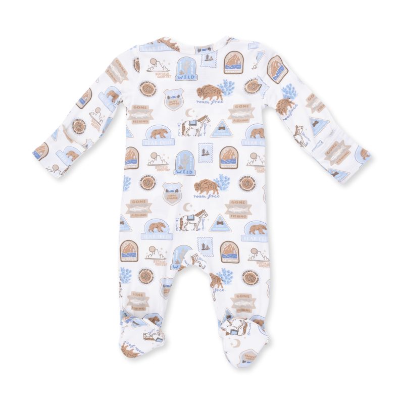 National Parks Adventure Bamboo Zipper Footie from Angel Dear